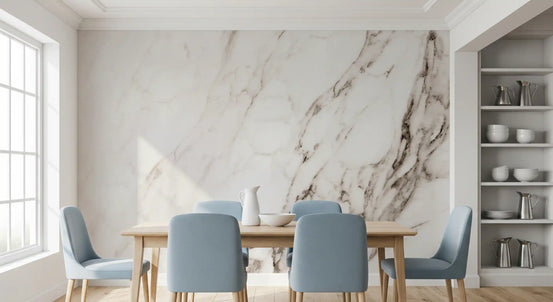 Calacatta White Stone Texture Wall Mural