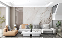 Calacatta White Stone Texture Wall Mural