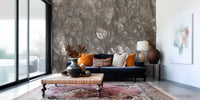 Textured Mocha Stone Slab Wall Mural