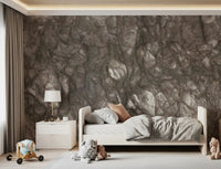 Textured Mocha Stone Slab Wall Mural