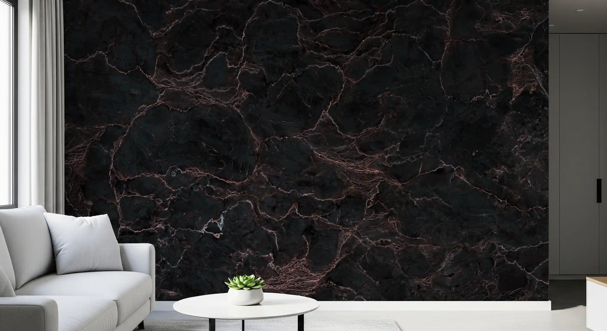 Midnight Stone Texture Wall Mural