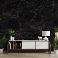 Midnight Stone Texture Wall Mural
