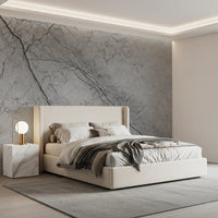 Monochromatic Grey Marble Vein Wall Mural