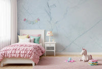 Cool Pale Marble Vein Wall Mural