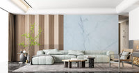Cool Pale Marble Vein Wall Mural