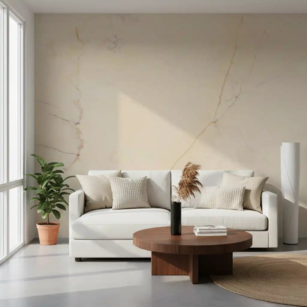 Creamy Marble Stone Texture Wall Mural