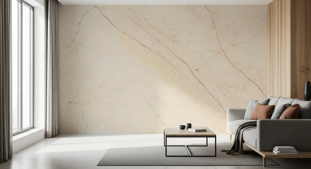 Creamy Marble Vein Texture Wall Mural