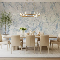 Ethereal Blue Veined Marble Wall Mural
