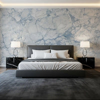Ethereal Blue Marble Slab Wall Mural