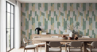 Modern Textured Hand Painted Geometries Charm Wallpaper⁠