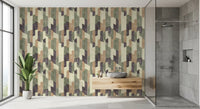 Modern Textured Hand Painted Geometries Calm Wallpaper⁠