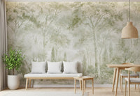 Eucalyptus Green Tuscan Forest Path Wall Mural