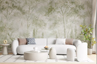 Eucalyptus Green Tuscan Forest Path Wall Mural