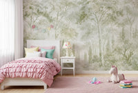 Eucalyptus Green Tuscan Forest Path Wall Mural