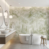 Eucalyptus Green Tuscan Forest Path Wall Mural