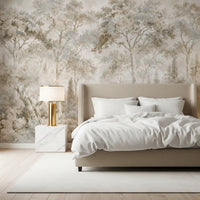 Misty Tuscan Forest Path Wall Mural