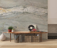 Serene Grey Marble Vein Wall Mural