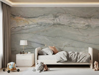 Serene Grey Marble Vein Wall Mural