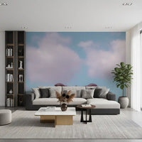 Minimalist Urban Dusk Silhouette Wall Mural