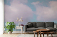 Minimalist Urban Dusk Silhouette Wall Mural