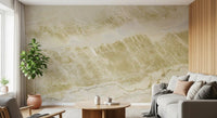 Golden Sand Marble Texture Wall Mural