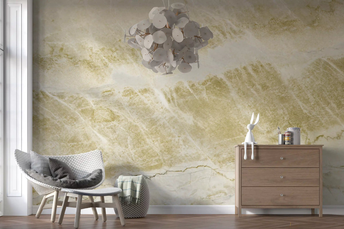 Golden Sand Marble Texture Wall Mural