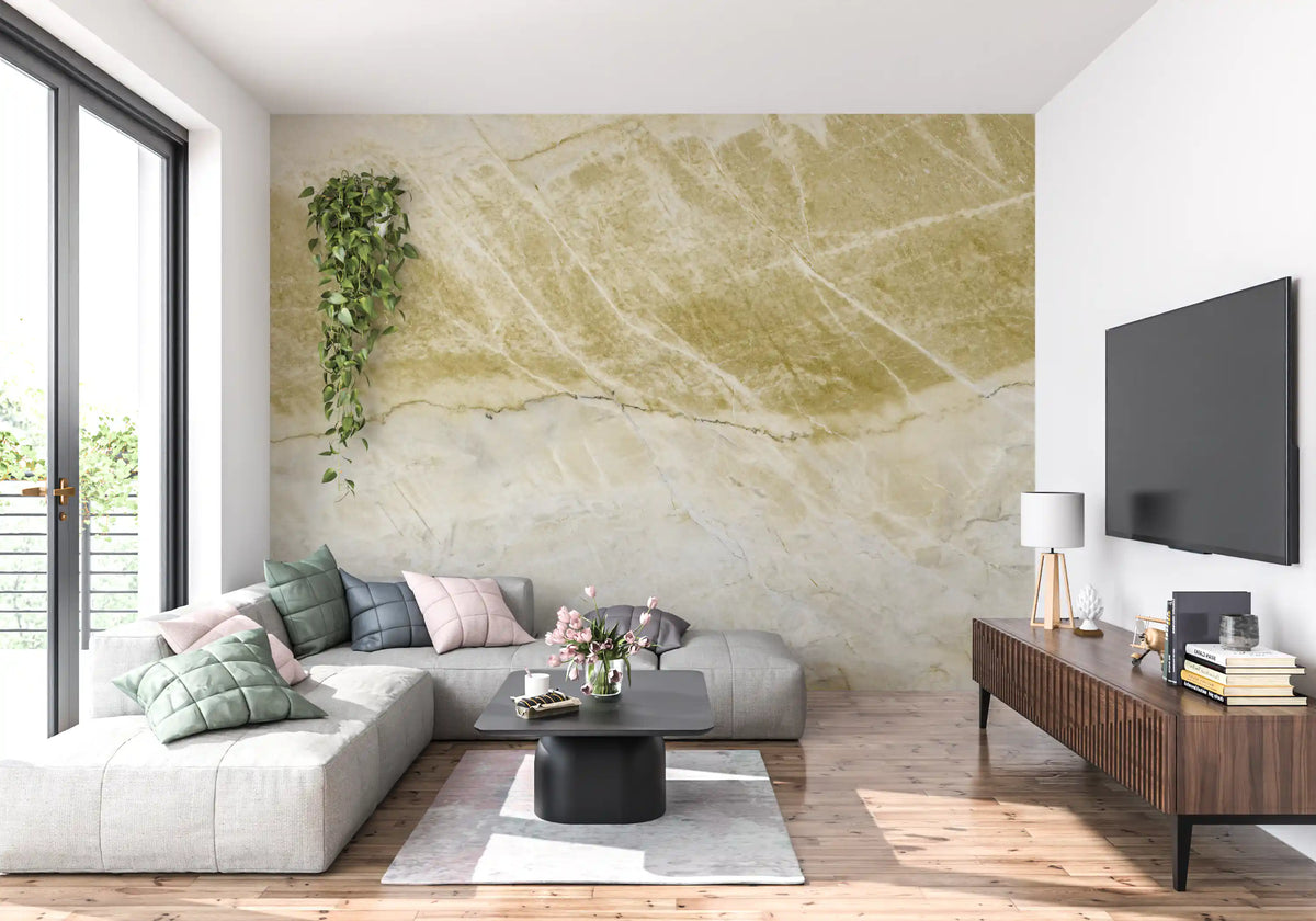 Golden Vein Natural Stone Texture Wall Mural