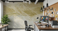 Golden Vein Natural Stone Texture Wall Mural
