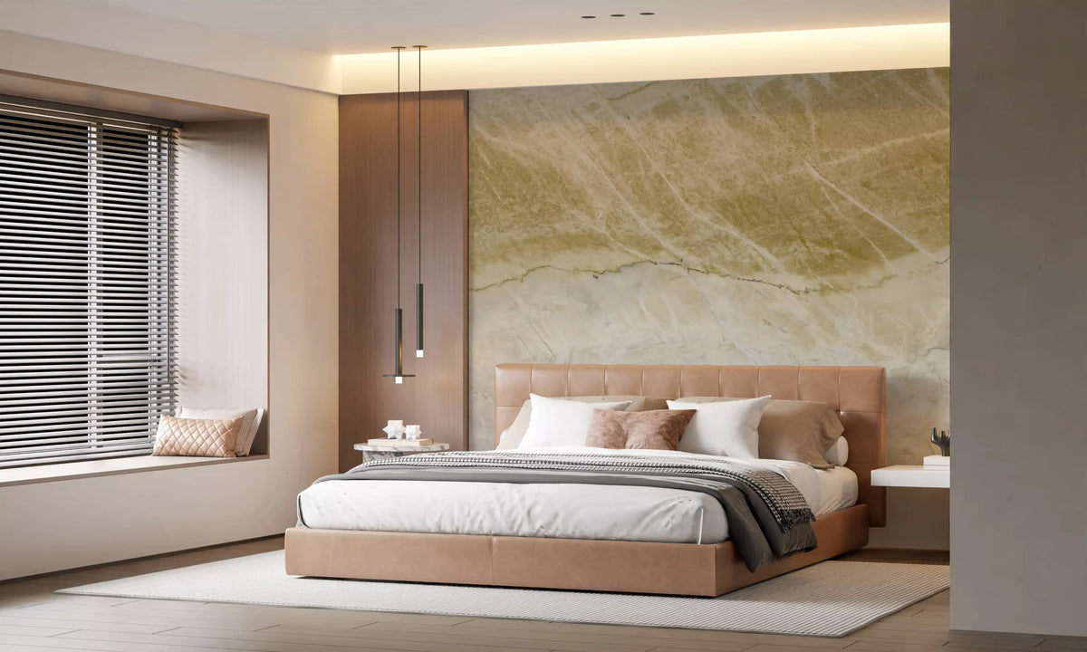Golden Vein Natural Stone Texture Wall Mural