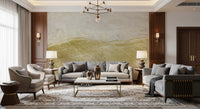 Golden Veined Ocher Stone Texture Wall Mural