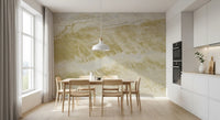 Golden Vein Natural Marble Stone Effect Wall Mural