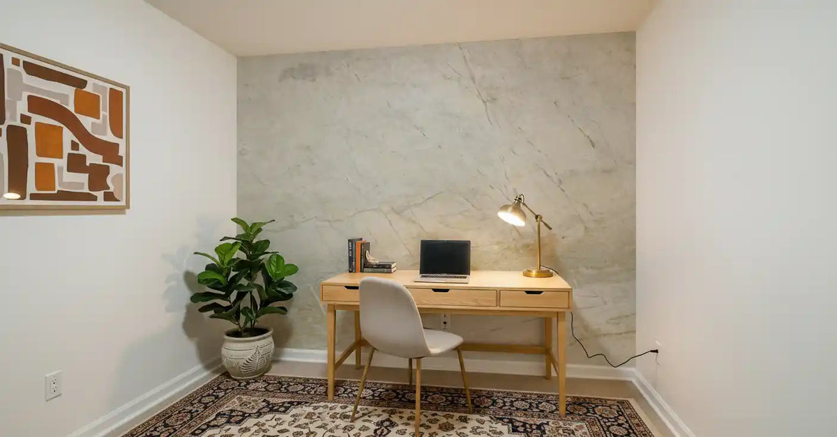 Natural Cream Marble Vein Wall Mural