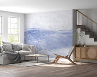 Cerulean Vein Stone Slab Wall Mural