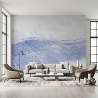 Cerulean Vein Stone Slab Wall Mural