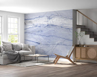Azure Marble Vein Wall Mural
