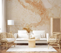 Natural Cream Marble Stone Texture Wall Mural