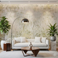 Botanical Damask Wildflower Meadow Wall Mural Wall Mural Wall Mural