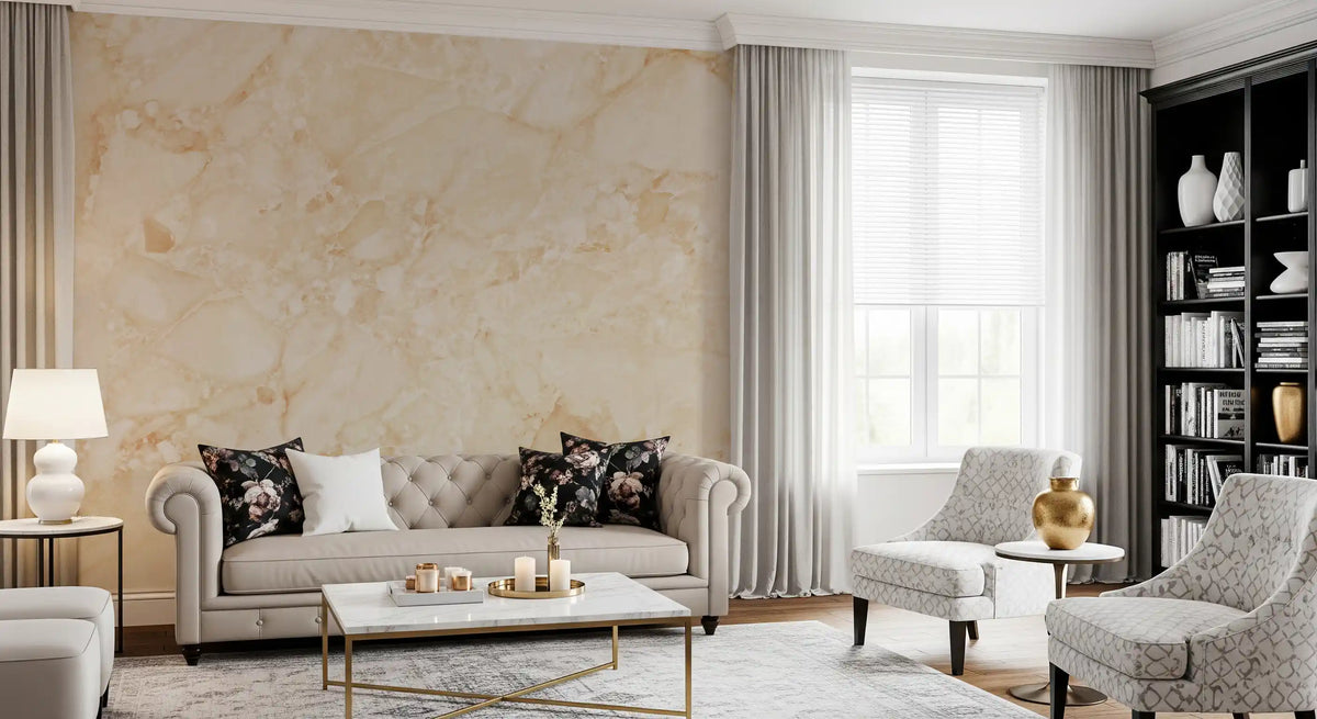 Cream Breccia Marble Texture Wall Mural