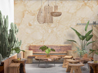 Cream Breccia Marble Texture Wall Mural
