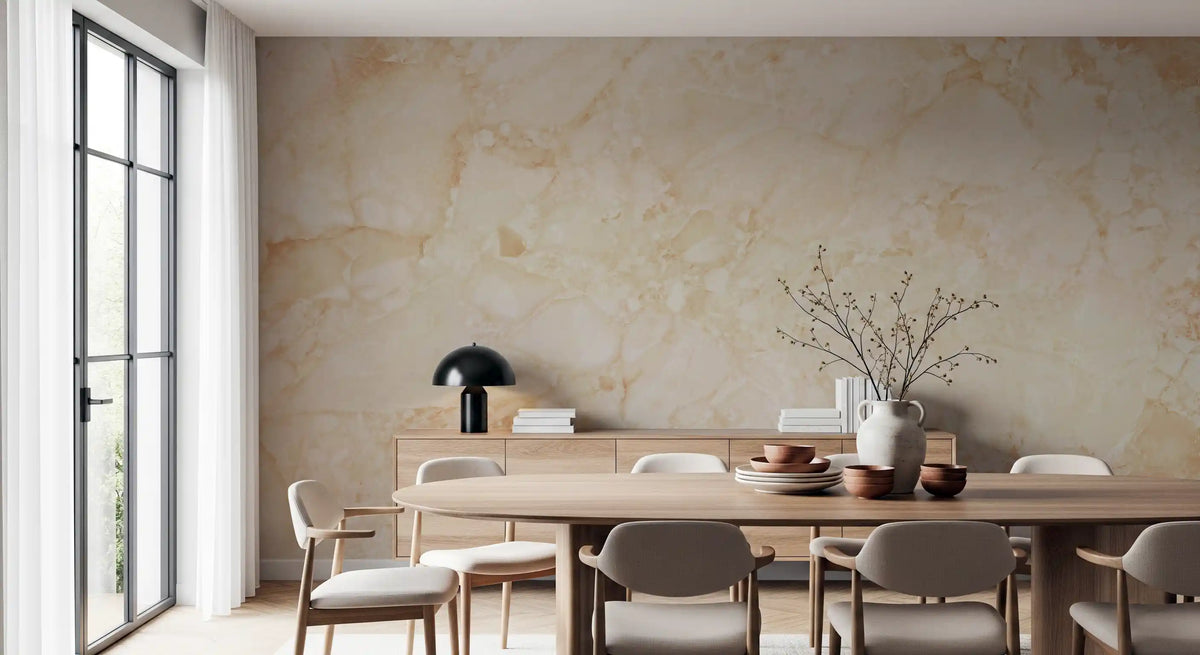 Cream Breccia Marble Texture Wall Mural