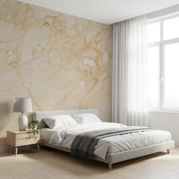 Cream Terrazzo Stone Texture Wall Mural