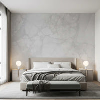Monochrome Carrara Marble Texture Wall Mural