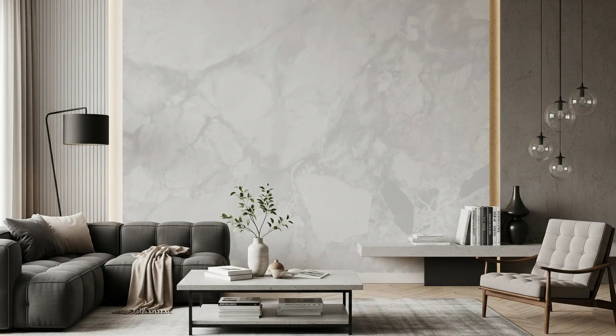 Minimalist Pale Marble Stone Wall Mural