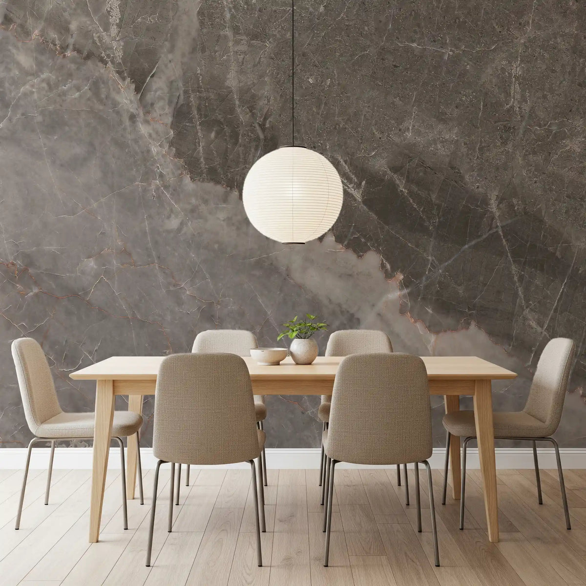 Stormy Slate Marble Texture Wall Mural