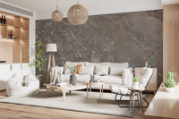 Smoky Grey Marble Texture Wall Mural