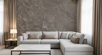 Smoky Grey Marble Texture Wall Mural