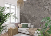 Stormy Grey Marble Texture Wall Mural