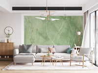 Sage Green Veined Marble Stone Wall Mural