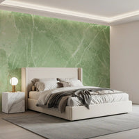 Sage Green Veined Marble Stone Wall Mural