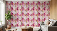 Contemporary Blush and Rose Paint Layers Wallpaper⁠
